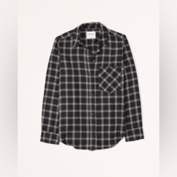 Abercrombie & Fitch Relaxed Flannel Shirt - Picture 4 of 4